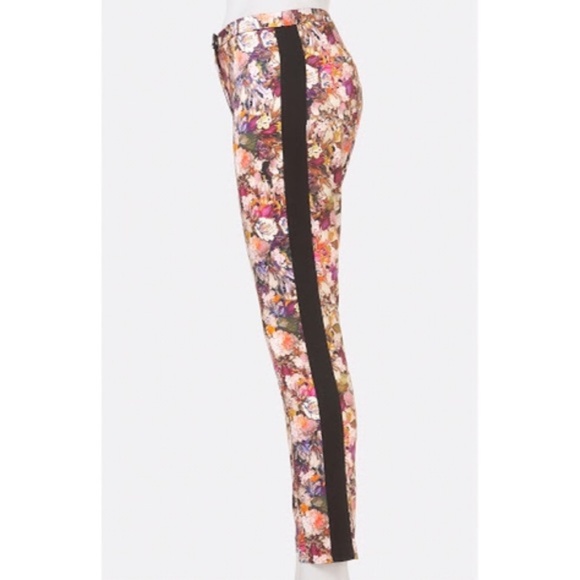 Topshop Hydra Floral Skinny Cigarette Ankle Pants - Picture 2 of 8